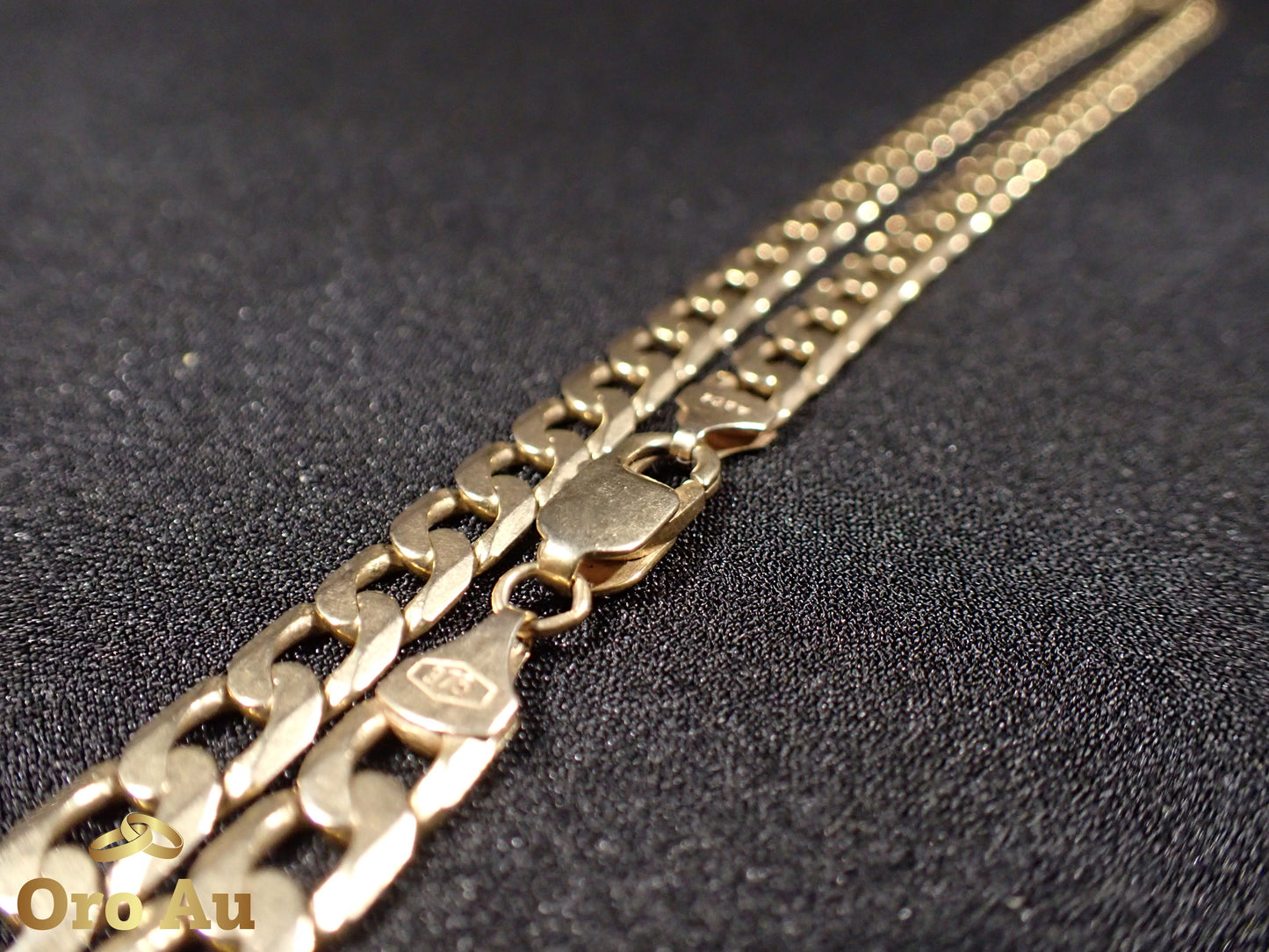 9ct Yellow Gold Curb Link Chain 52cm 31.04g