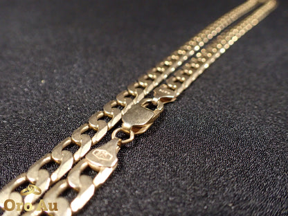 9ct Yellow Gold Curb Link Chain 52cm 31.04g