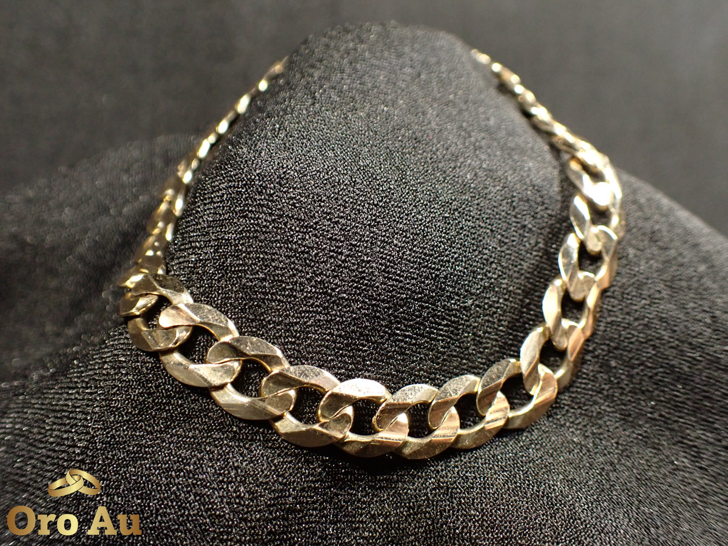 9ct Yellow Gold Curb Link Bracelet 21.5cm 17.71g