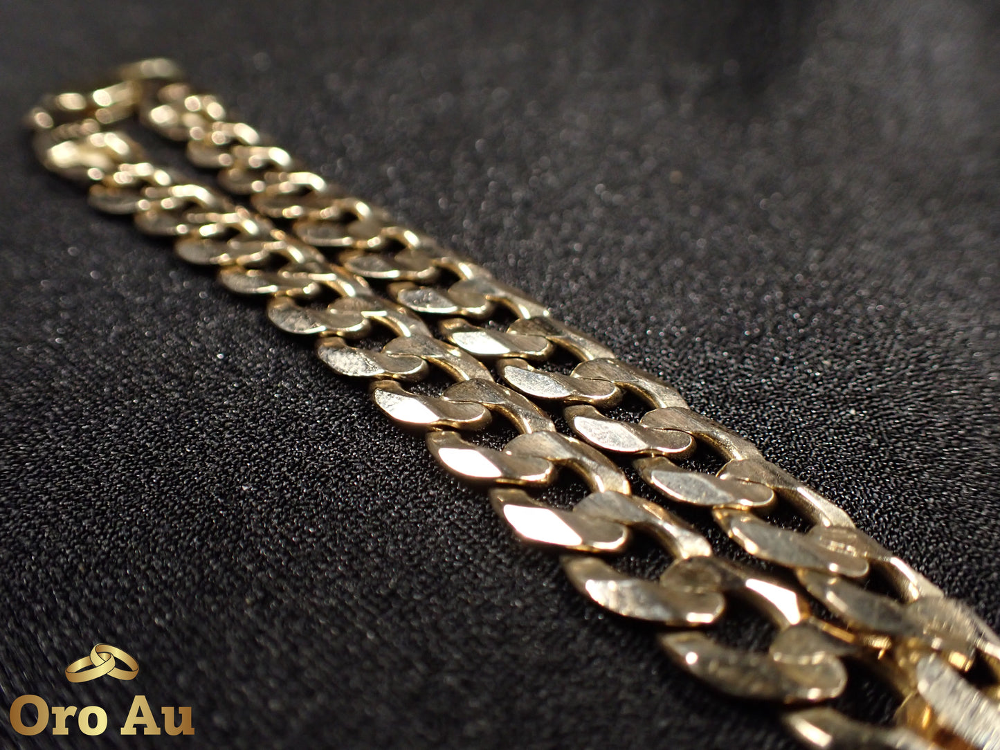 9ct Yellow Gold Curb Link Bracelet 21.5cm 17.71g