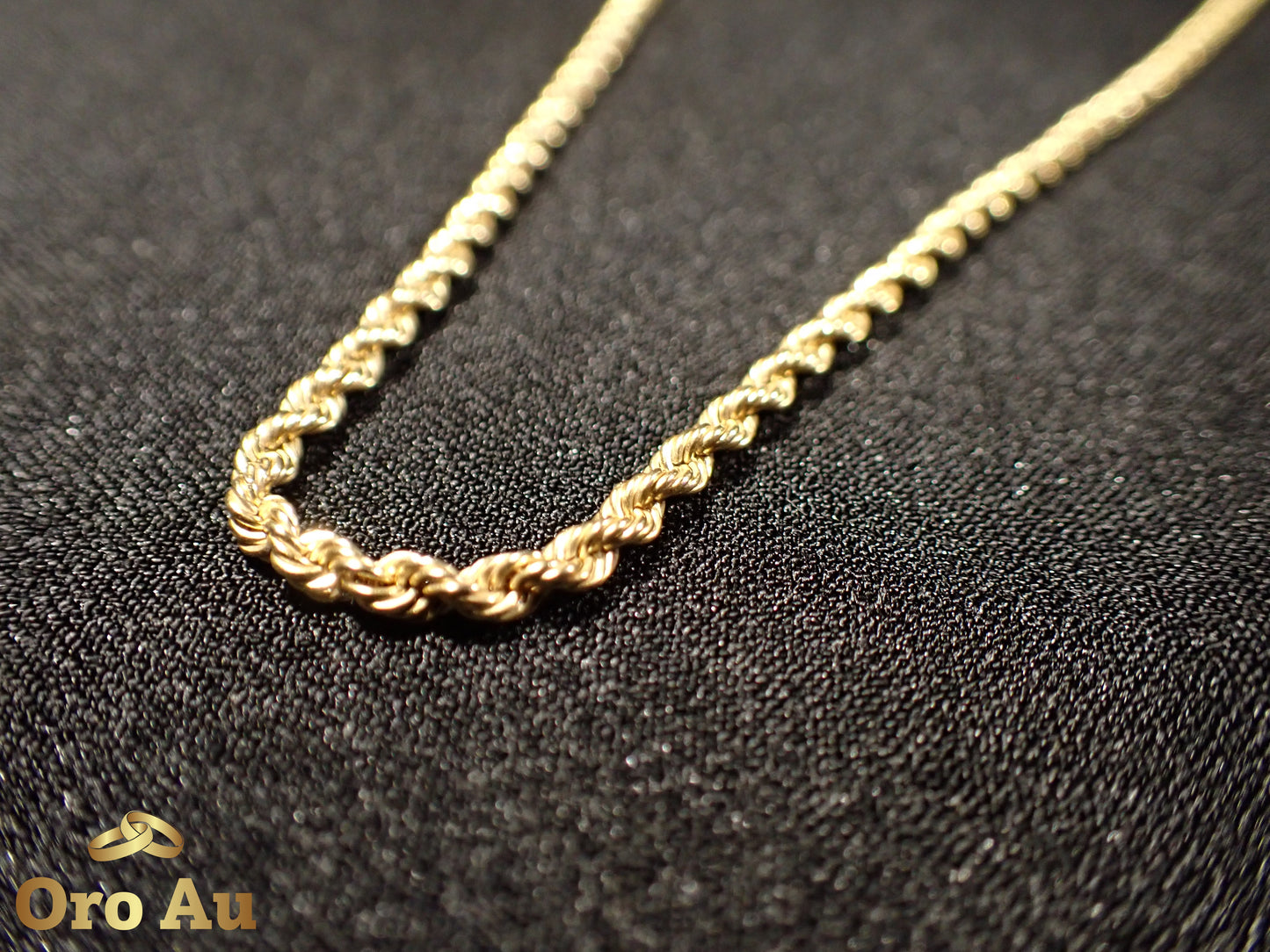 9ct Yellow Gold Rope Link Necklace 50cm 3.52g